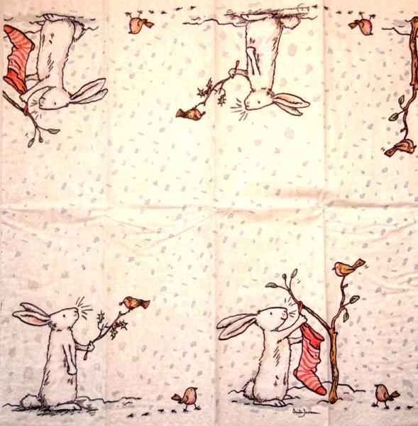 999.088 Rabbits:  unnatürlich - 3-ply - ppd - C.Pabst